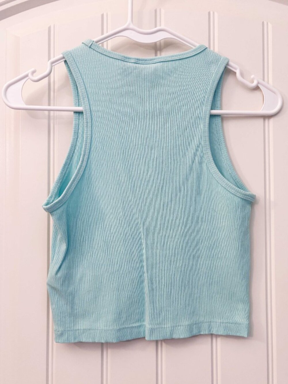 adidas Semi Flash Aqua Ribbed Tank Top size Small - Picture 8 of 11